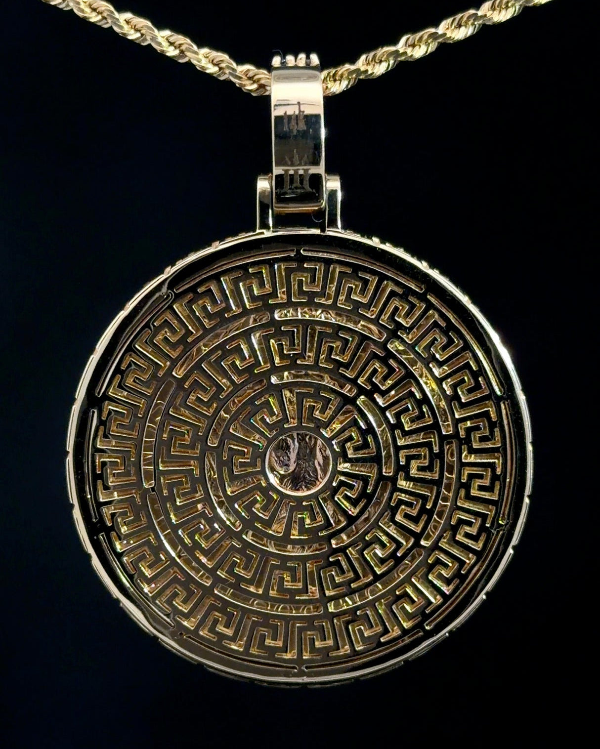 Custom 14k centenario signature bezel