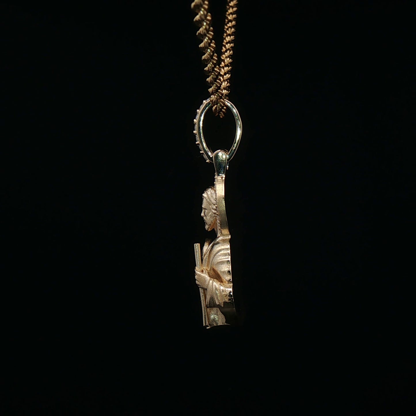 Custom 14k Half Tadeo Pendant