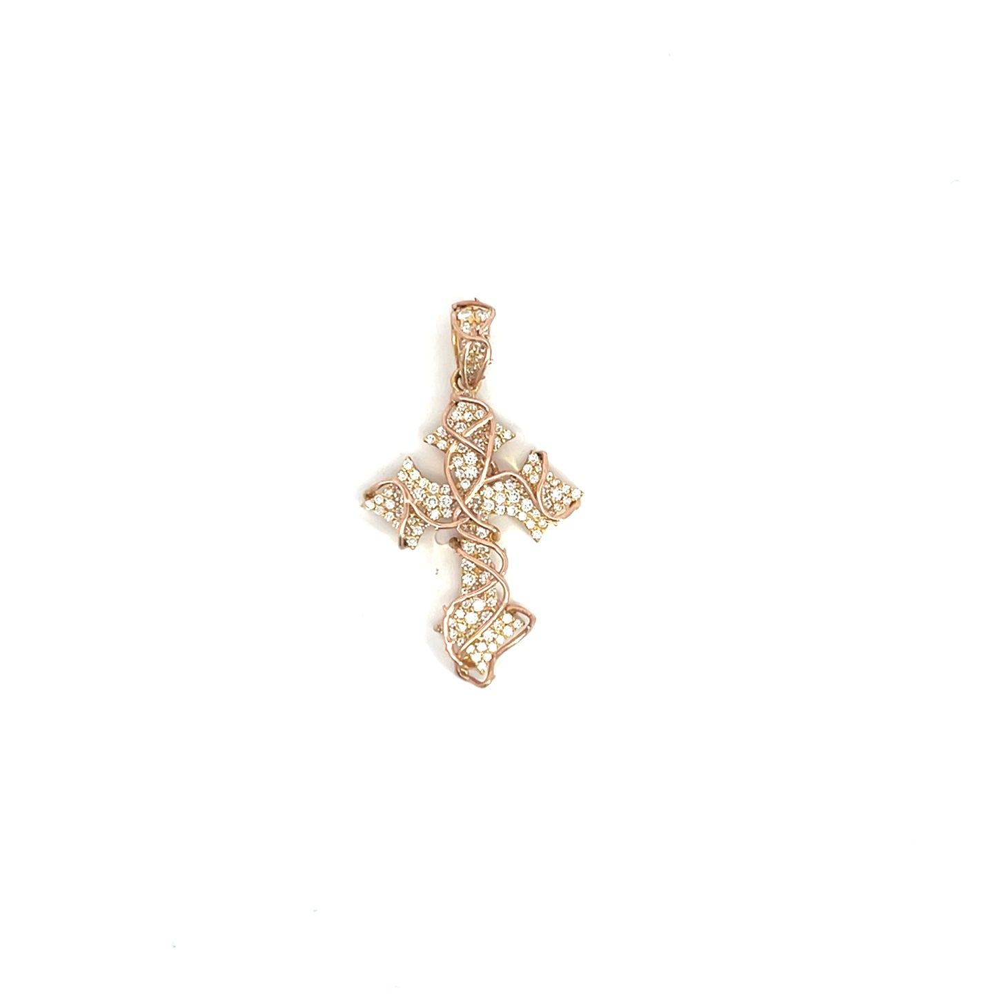 Thorn Vine Cross Pendant