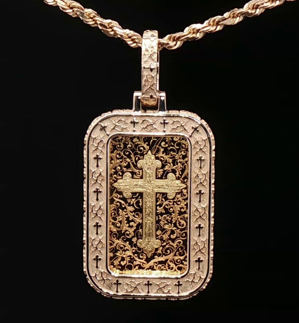 Custom 14k Thorn Vine 5g Pamp bezel