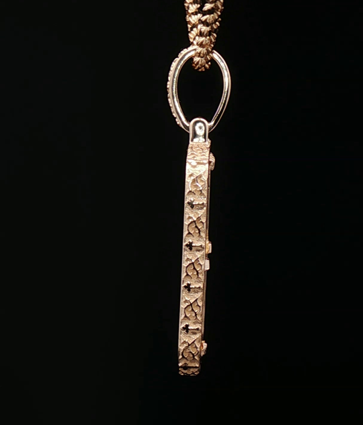 Custom 14k Thorn Vine 5g Pamp bezel
