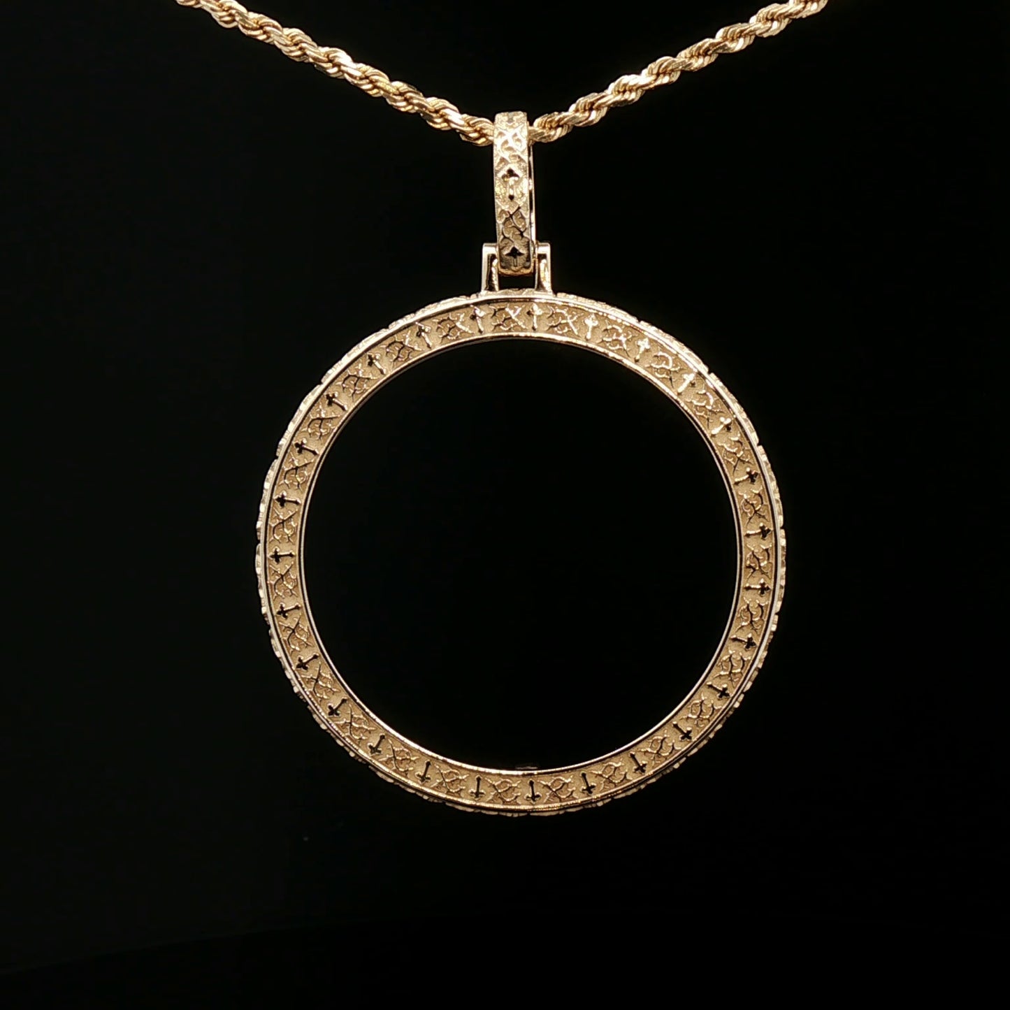 Custom 14k Thorn Vine Centenario bezel