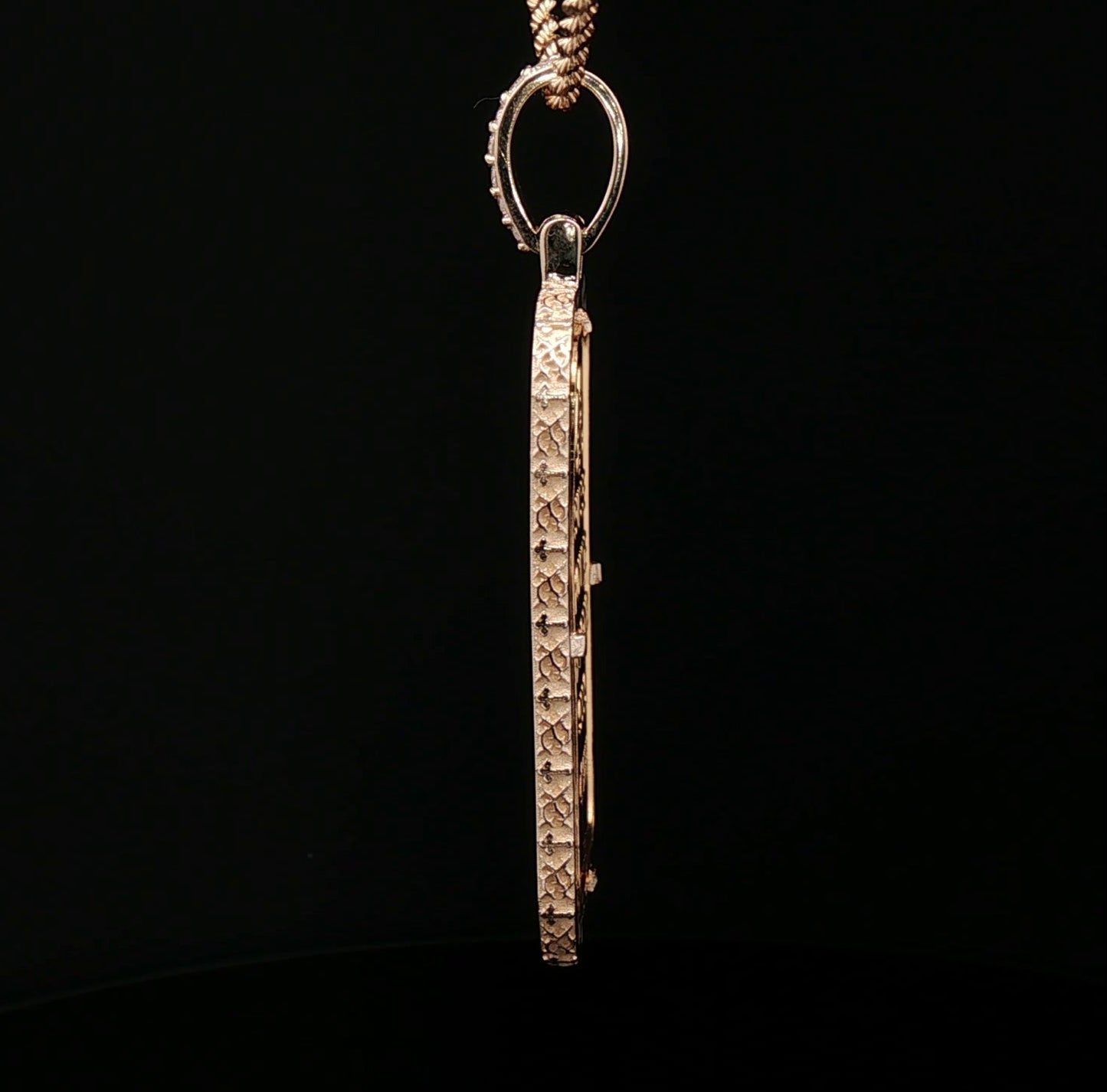 Custom 14k Thorn Vine 1oz Pamp bezel