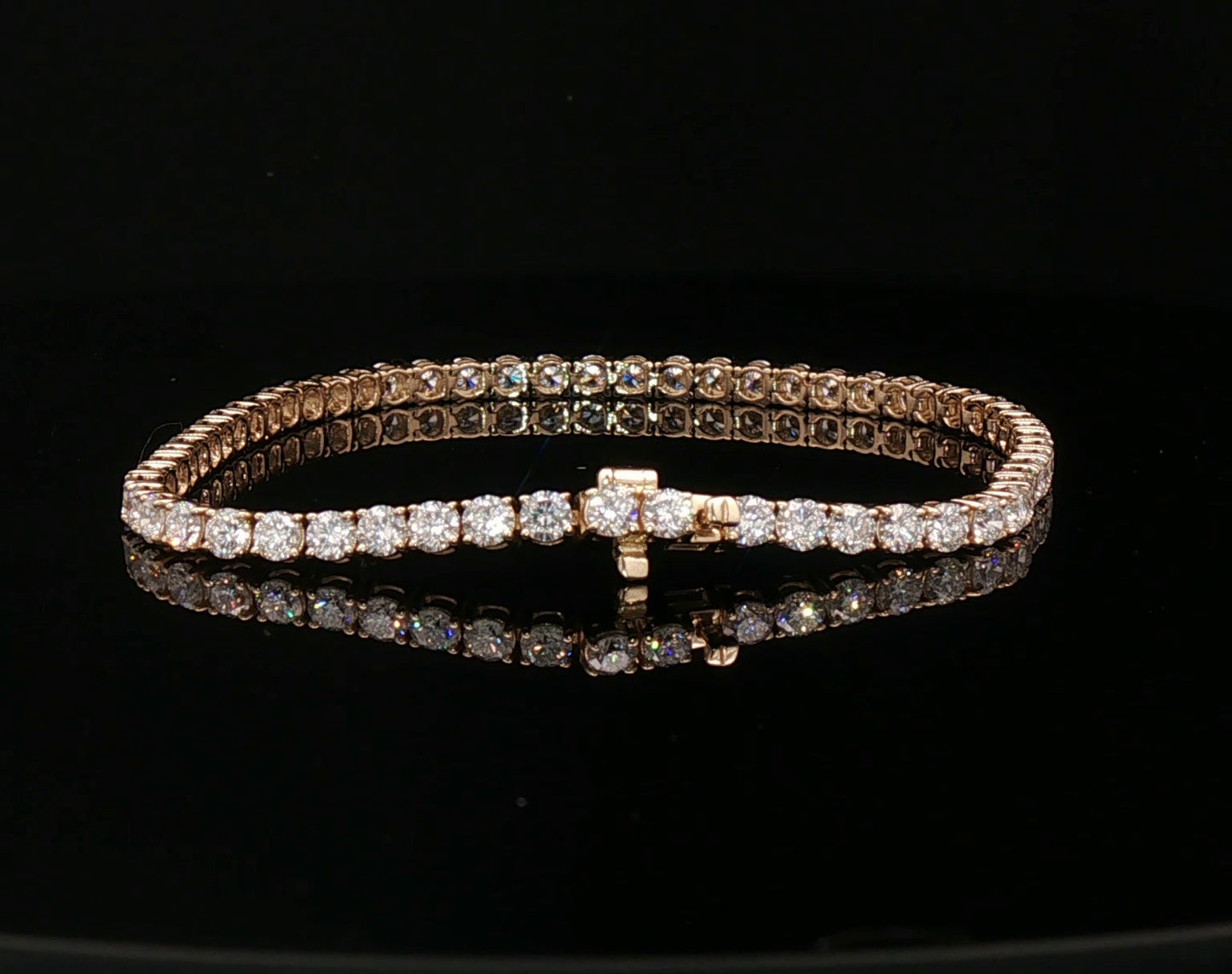 3mm 14k Lab Diamond Tennis Bracelet