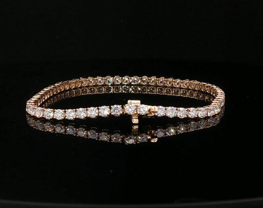 3mm 14k Lab Diamond Tennis Bracelet