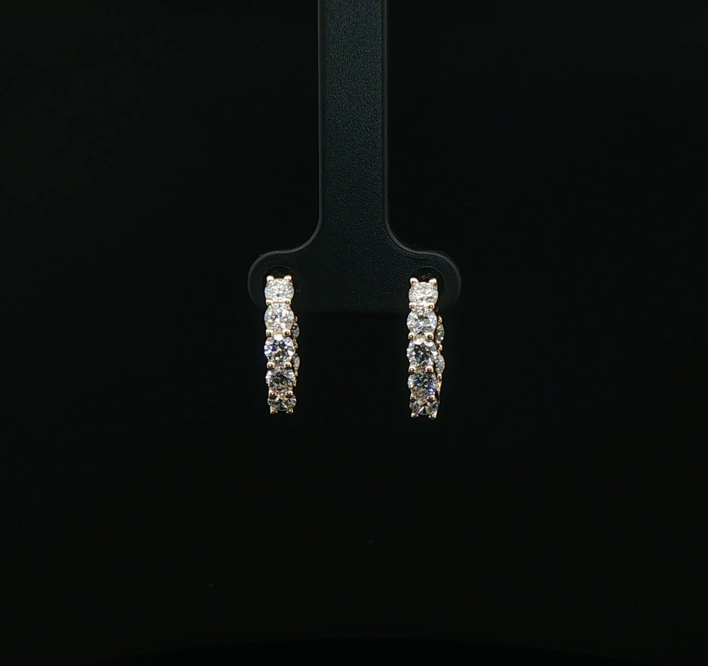 2ctw Diamond Hoop Earrings