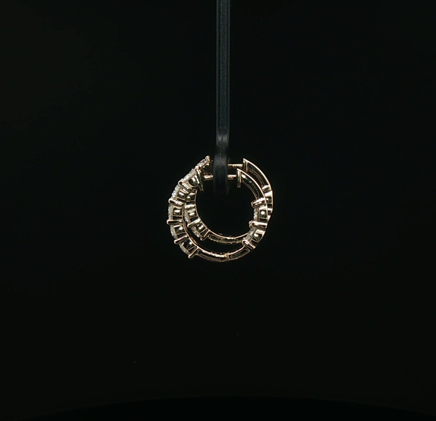 2ctw Diamond Hoop Earrings