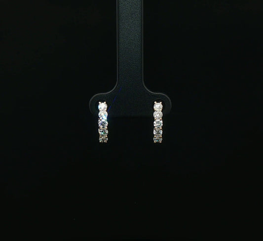 1ctw Diamond Hoop Earrings