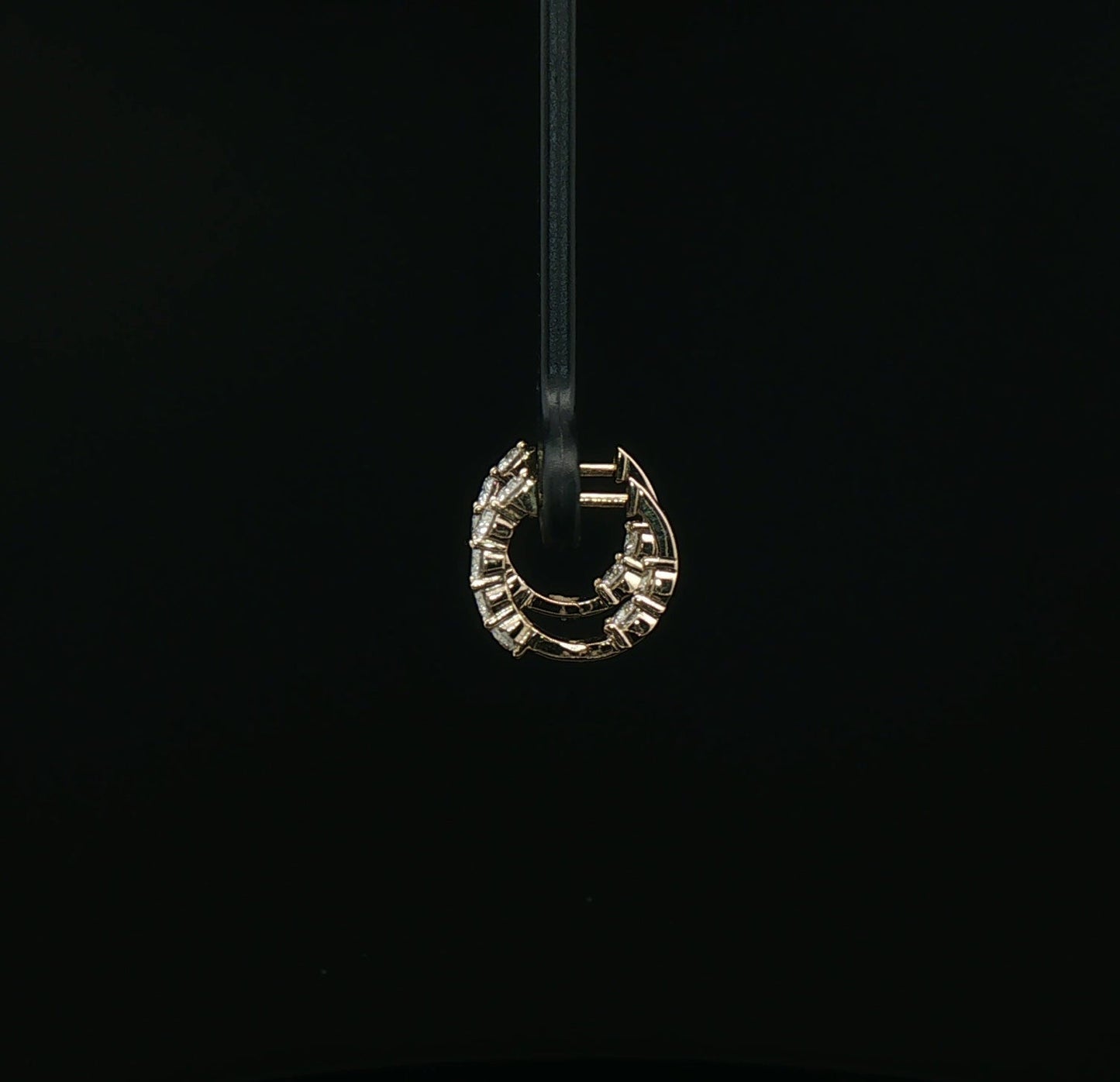 1ctw Diamond Hoop Earrings