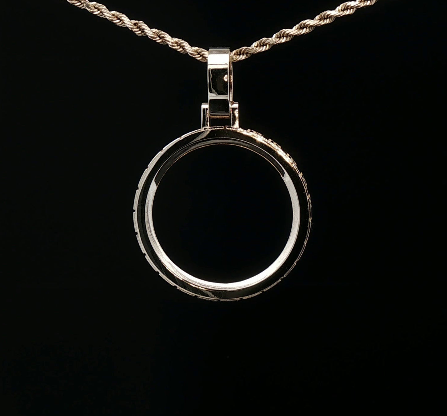 Custom 14k 20 Pesos Signature Plain Bezel