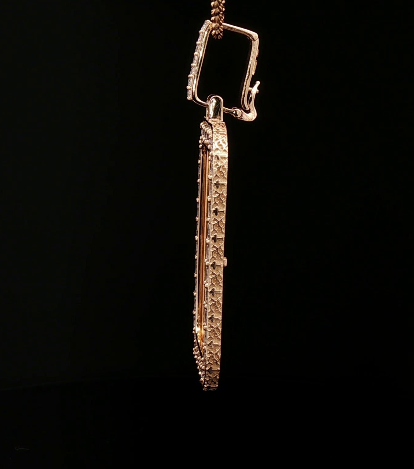 Custom 20 Pointer 14k Cross & Thorn 1oz Pamp Bezel